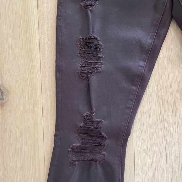 7 For All Mankind Coated Ankle Skinny Jeans - Picture 3 of 8